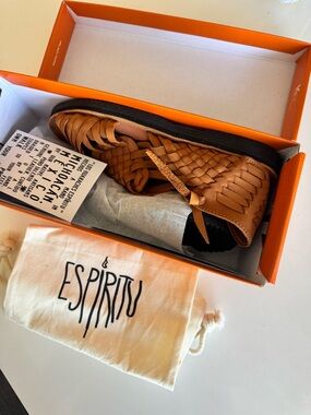 Espiritu Lace-Up Woven Leather Huarache Sandals - Handmade Mexican Artisans Sz 9